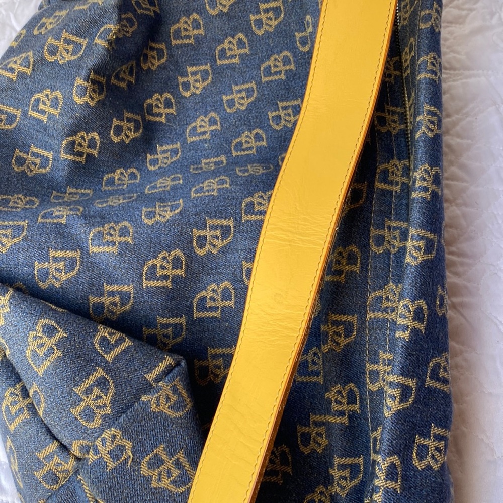 Dooney & Bourke Blue and Tan Shoulder Bag - Picture 7 of 8